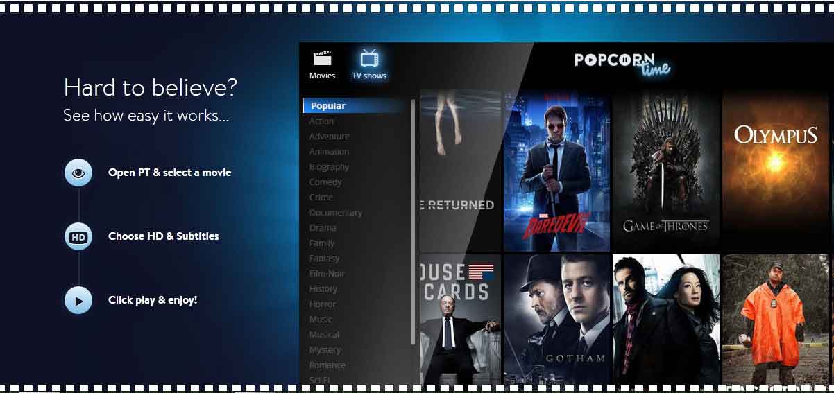Download Movies Popcorn Time Mac